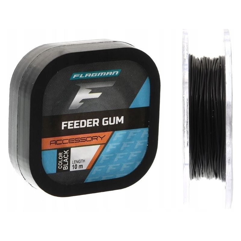 AMORTYZATOR FLAGMAN FEEDER GUMA 0.80mm 10m BLACK AMORTYZATOR FLAGMAN FEEDER GUMA 0.80mm 10m BLACK