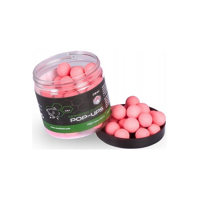 KULKI NASH MONSTER SHRIMP POP UP 12mm 75g KULKI NASH MONSTER SHRIMP POP UP 12mm 75g