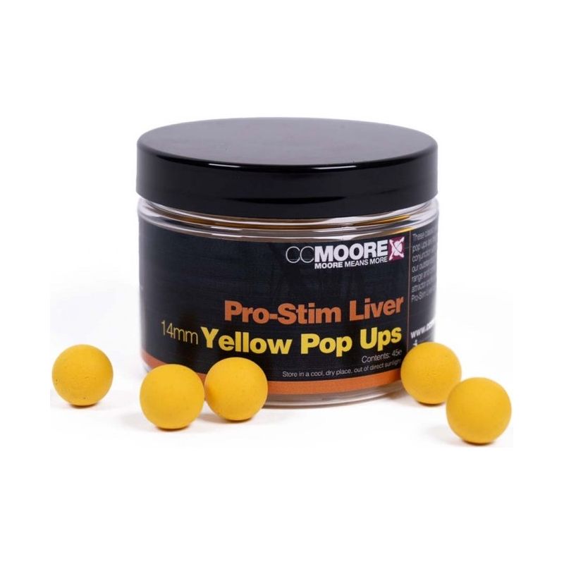KULKI CC MOORE PRO-STIM LIVER YELLOW POP UPS 14mm KULKI CC MOORE PRO-STIM LIVER YELLOW POP UPS 14mm