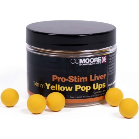 KULKI CC MOORE PRO-STIM LIVER YELLOW POP UPS 14mm KULKI CC MOORE PRO-STIM LIVER YELLOW POP UPS 14mm