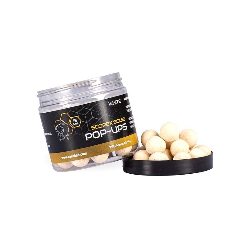 KULKI NASH SCOPEX SQUID POP UPS 12mm 75g WHITE KULKI NASH SCOPEX SQUID POP UPS 12mm 75g WHITE