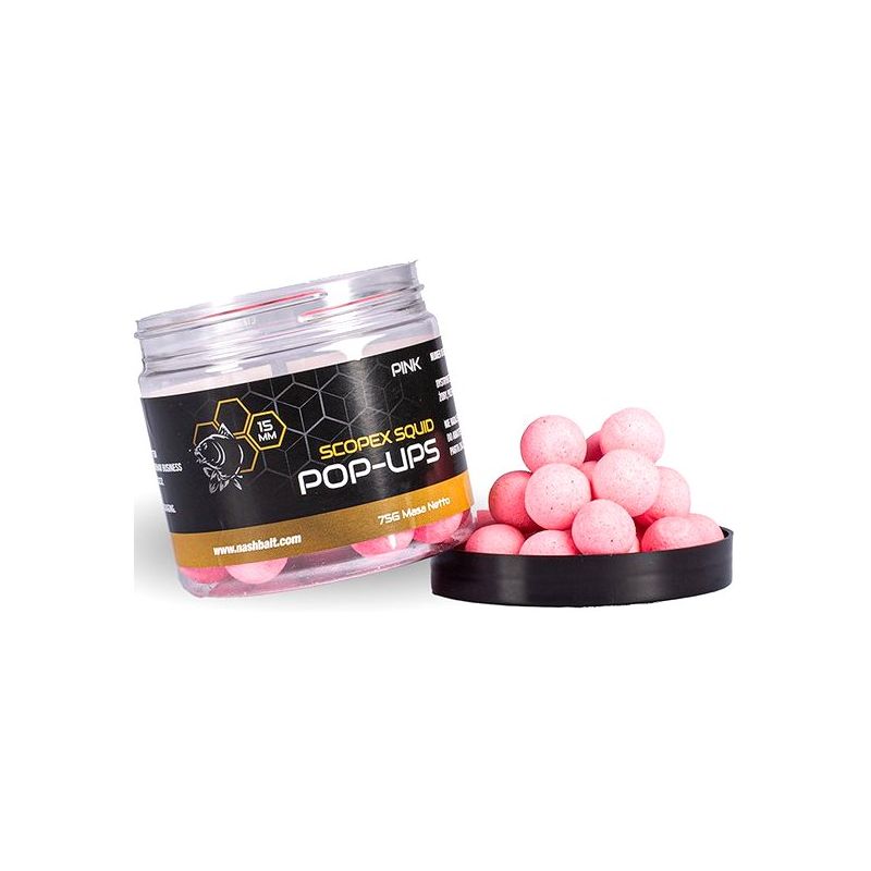 KULKI NASH SCOPEX SQUID POP UPS 12mm 75g PINK KULKI NASH SCOPEX SQUID POP UPS 12mm 75g PINK