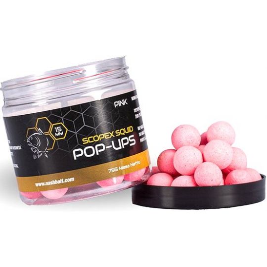 KULKI NASH SCOPEX SQUID POP UPS 12mm 75g PINK KULKI NASH SCOPEX SQUID POP UPS 12mm 75g PINK