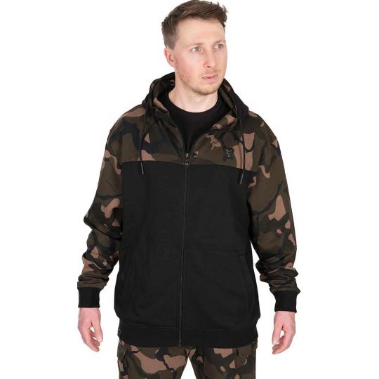 LW BLack / Camo Split Zip Hoody LW BLack / Camo Split Zip Hoody