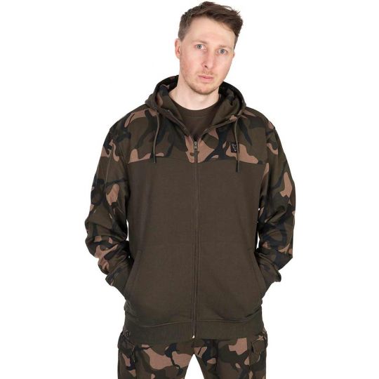 LW Khaki / Camo Split Zip Hoody LW Khaki / Camo Split Zip Hoody