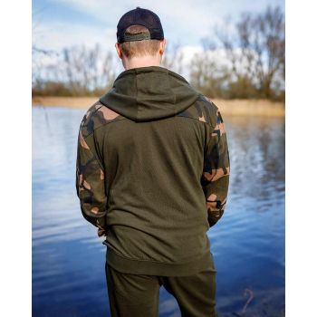 LW Khaki / Camo Split Zip Hoody