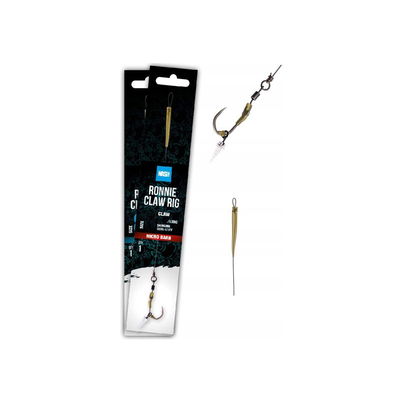 PRZYPON NASH RONNIE CLAW RIG ROZM 4 MICRO BARB PRZYPON NASH RONNIE CLAW RIG ROZM 4 MICRO BARB