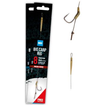 PRZYPON NASH BIG CARP RIG ROZM 2 MICRO BARB