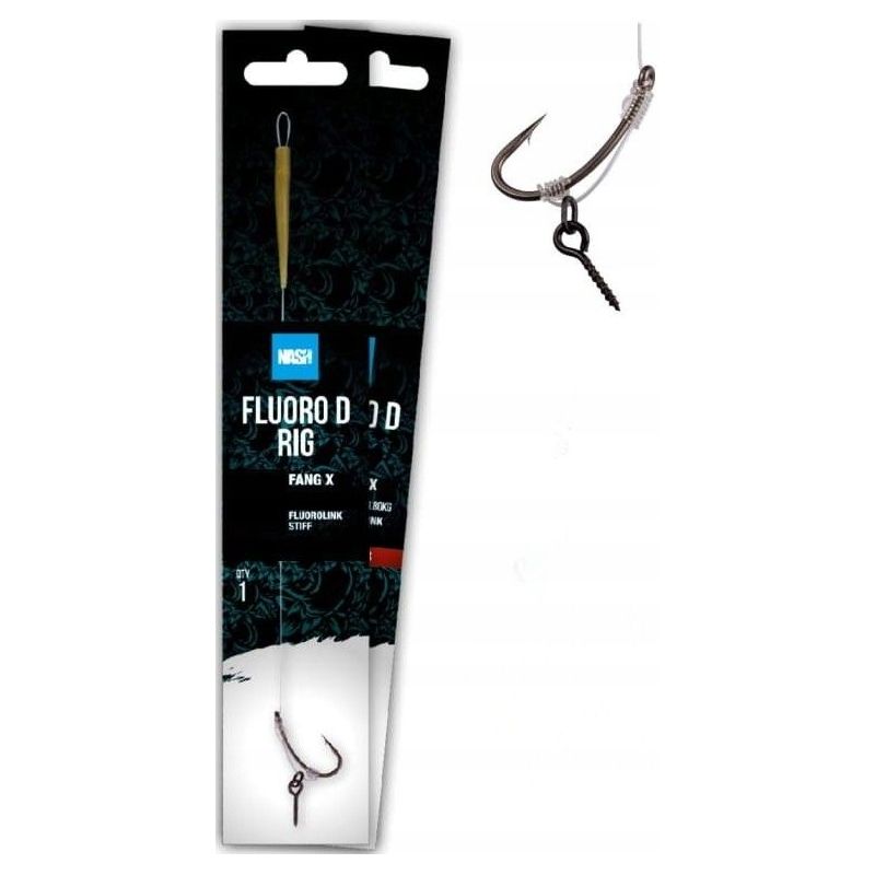 PRZYPON NASH FLUORO D RIG ROZMIAR 4 20lb MICRO BAR PRZYPON NASH FLUORO D RIG ROZMIAR 4 20lb MICRO BAR
