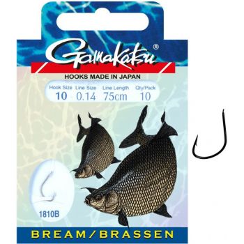 HACZYKI WIĄZANE GAMAKATSU BREAM 1810B 10 0.14mm