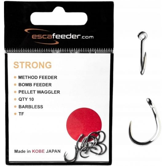 HACZYKI ESCA FEEDER STRONG ROZM 10 BEZZADZIOROWE HACZYKI ESCA FEEDER STRONG ROZM 10 BEZZADZIOROWE