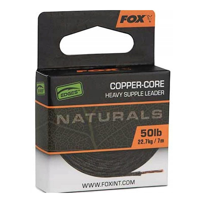 LEADCORE FOX DGES NATURALS COPPER COR 50lb 7m LEADCORE FOX DGES NATURALS COPPER COR 50lb 7m