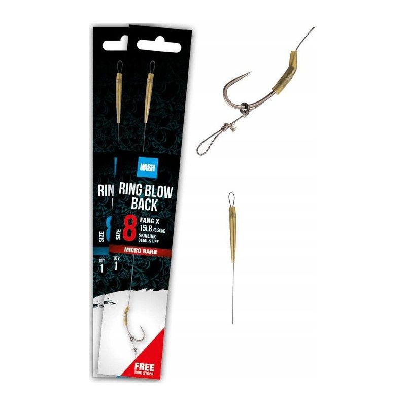 PRZYPON NASH RING BLOW BACK RIG ROZM 6 MICRO BARB PRZYPON NASH RING BLOW BACK RIG ROZM 6 MICRO BARB