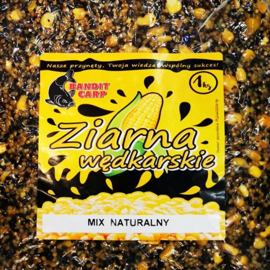 KUKURYDZA BANDIT CARP NATURALNA MIX ZIAREN 1kg KUKURYDZA BANDIT CARP NATURALNA MIX ZIAREN 1kg