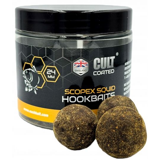 KULKI NASH SCOPEX SQUID CULT COATED HOOKBAITS 24mm KULKI NASH SCOPEX SQUID CULT COATED HOOKBAITS 24mm