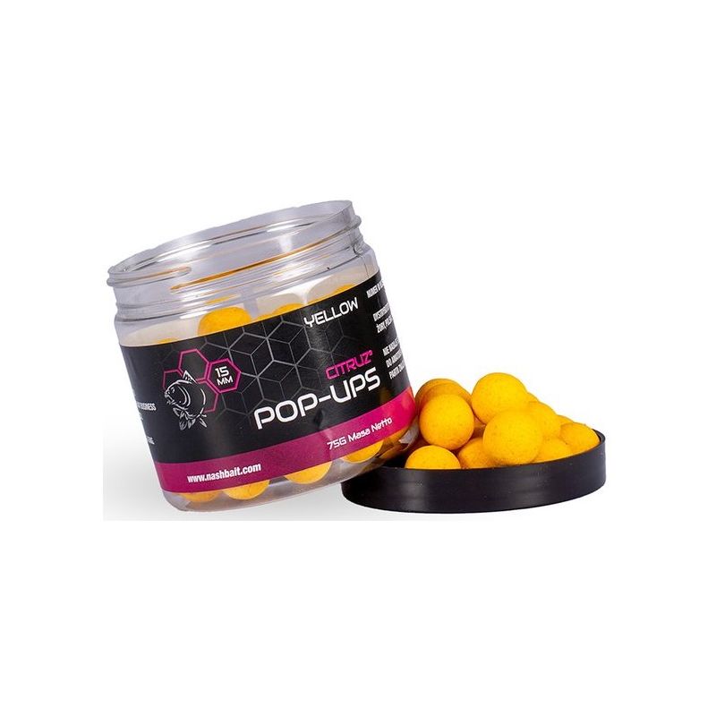 KULKI NASH CITRUZ POP UP 15mm 75g YELLOW KULKI NASH CITRUZ POP UP 15mm 75g YELLOW
