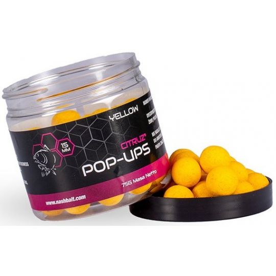 KULKI NASH CITRUZ POP UP 15mm 75g YELLOW KULKI NASH CITRUZ POP UP 15mm 75g YELLOW