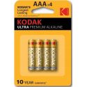BATERIE KODAK ALKALICZNE ULTRA AAA R3 1.5V 4szt