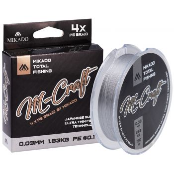 PLECIONKA MIKADO M-CRAFT BRAID 0.03mm 150m GRAY 