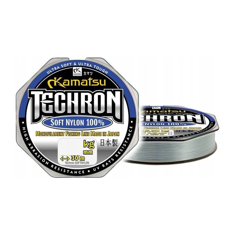ŻYŁKA KAMATSU TECHRON SOFT NYLON 0,18mm 30m ŻYŁKA KAMATSU TECHRON SOFT NYLON 0,18mm 30m