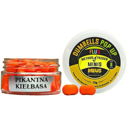 DUMBELLS MEUS FLUO POP UP 8mm PIKANTNA KIEŁBASA DUMBELLS MEUS FLUO POP UP 8mm PIKANTNA KIEŁBASA