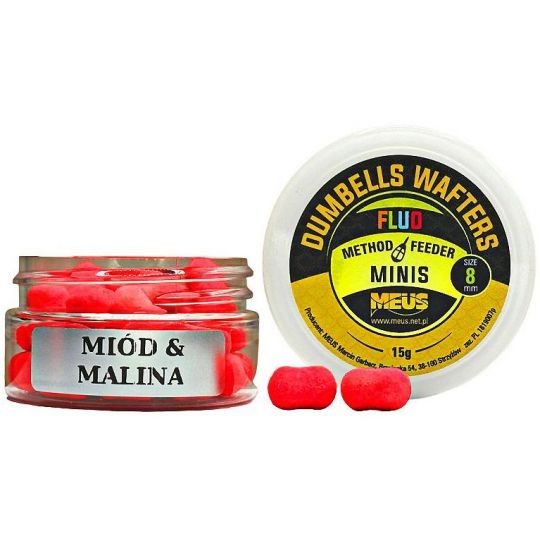 DUMBELLS MEUS WAFTERS FLUO 8MM 15G MIÓD MALINA DUMBELLS MEUS WAFTERS FLUO 8MM 15G MIÓD MALINA