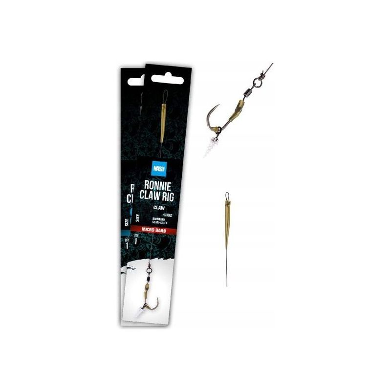 PRZYPON NASH RONNIE CLAW RIG ROZM 8 MICRO BARB PRZYPON NASH RONNIE CLAW RIG ROZM 8 MICRO BARB