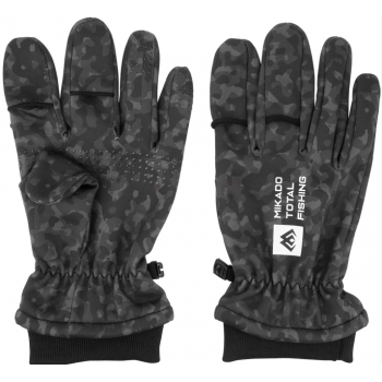 RĘKAWICZKI - SOFTSHELL BLACK CAMO size M - 1 set.