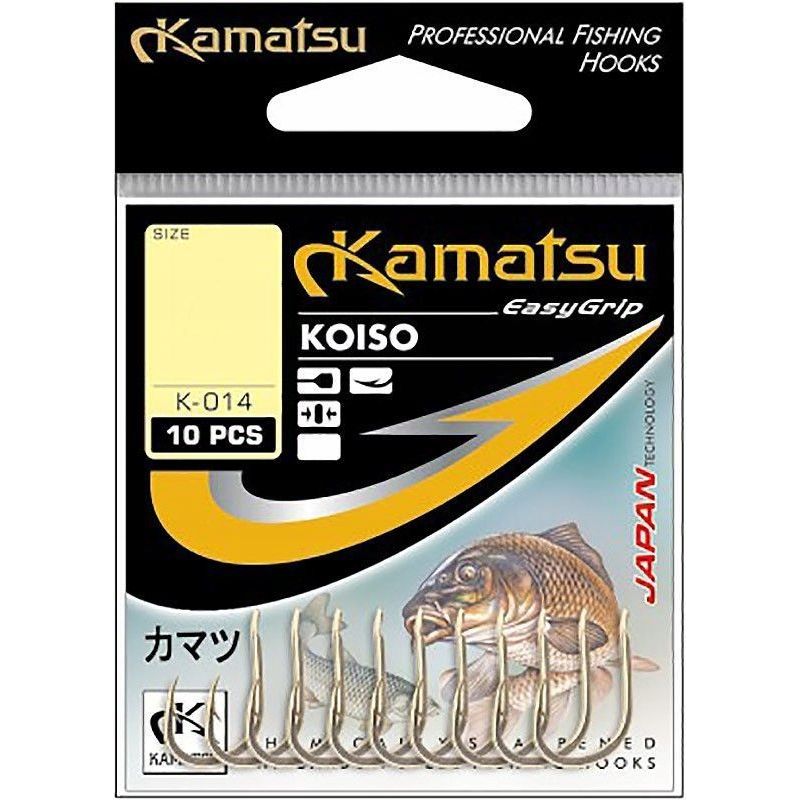 HACZYKI KAMATSU KOISO K-014 ROZ.10 ZŁOTE HACZYKI KAMATSU KOISO K-014 ROZ.10 ZŁOTE