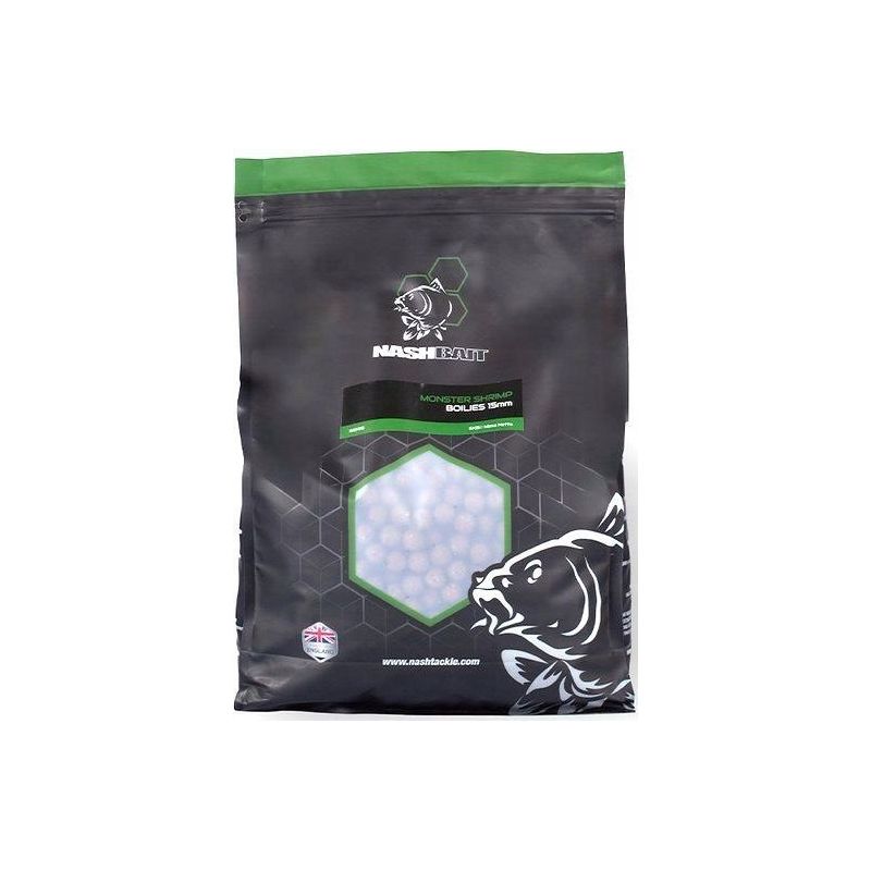 KULKI NASH MONSTER SHRIMP BOILIES 20mm 1kg KULKI NASH MONSTER SHRIMP BOILIES 20mm 1kg