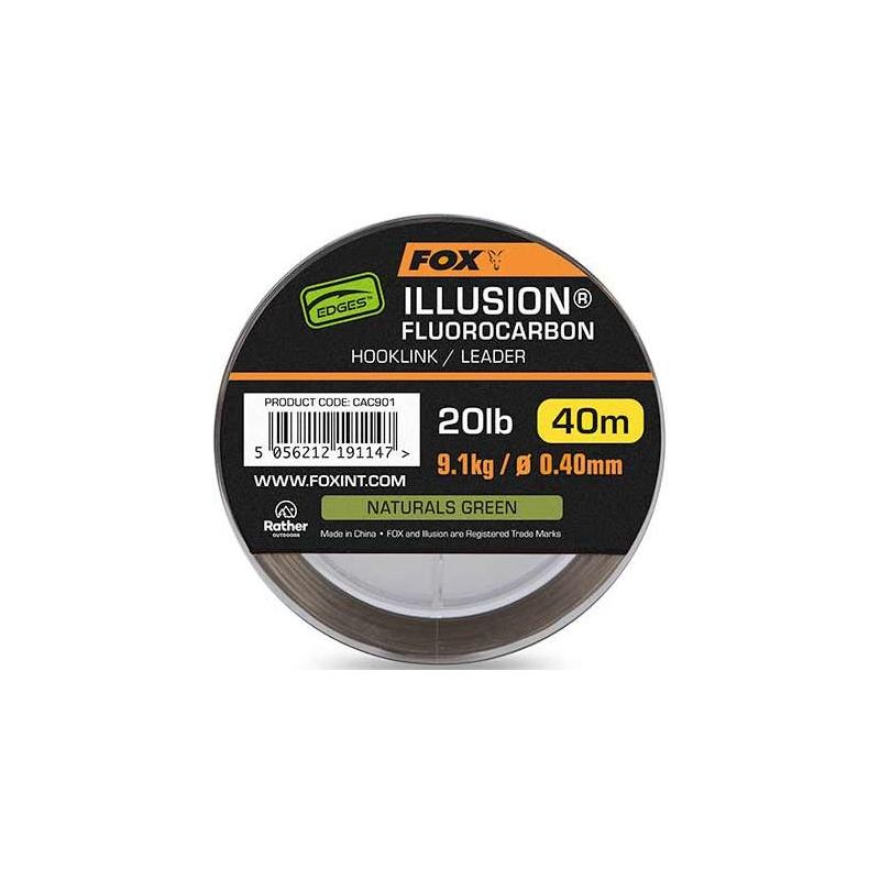 FLUOROCARBON DO PRZYPONÓW FOX ILLUSION 0,40mm 40m FLUOROCARBON DO PRZYPONÓW FOX ILLUSION 0,40mm 40m