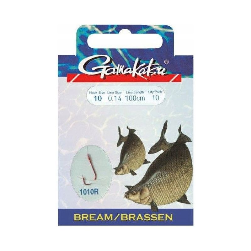 HACZYKI WIĄZANE GAMAKATSU BREAM RED 0,16mm 10 HACZYKI WIĄZANE GAMAKATSU BREAM RED 0,16mm 10