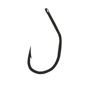 HACZYKI HAYABUSA CARP HOOK BLACK NIC. NR. 02 HAKI