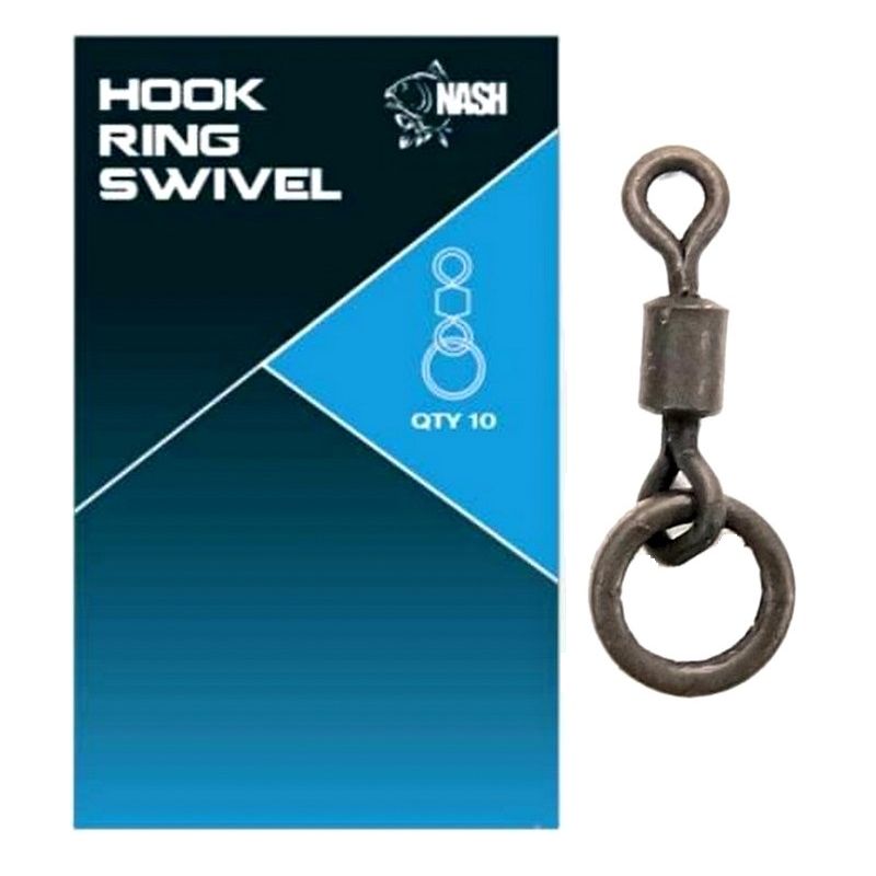 KRĘTLIK NASH HOOK RING SWIVEL 10szt KRĘTLIK NASH HOOK RING SWIVEL 10szt