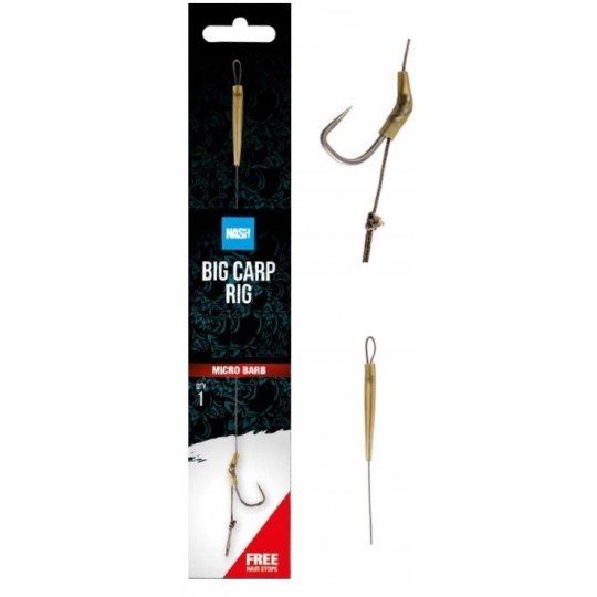 PRZYPON NASH BIG CARP RIG ROZM 6 MICRO BARB PRZYPON NASH BIG CARP RIG ROZM 6 MICRO BARB