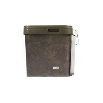 WIADRO NASH RECTANGULAR WĘDKARSKIE 17L CAMO