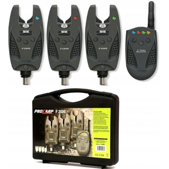 ZESTAW SYGNALIZATORÓW CORMORAN PRO CARP F-2000 3+1 ZESTAW SYGNALIZATORÓW CORMORAN PRO CARP F-2000 3+1
