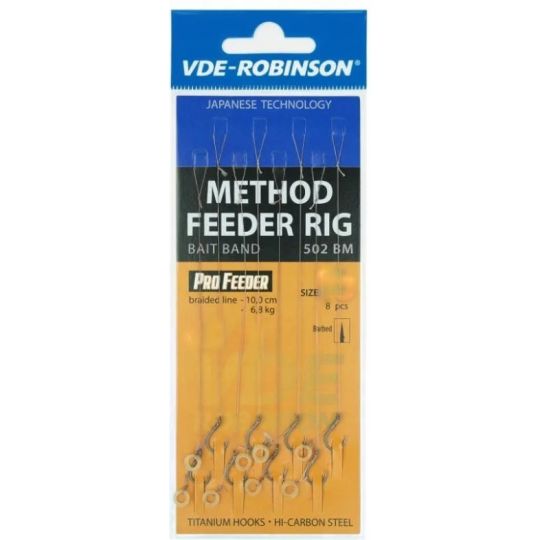 HACZYKI ROBINSON METHOD FEEDER PRZYPON Z GUMKĄ 12 HACZYKI ROBINSON METHOD FEEDER PRZYPON Z GUMKĄ 12