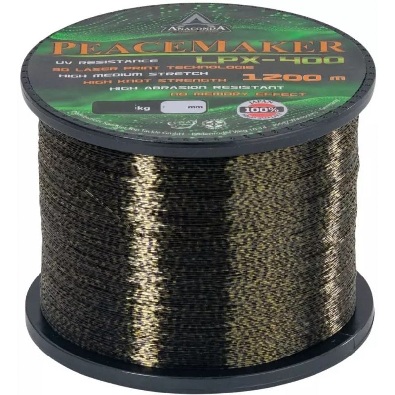 ŻYŁKA ANACONDA PEACEMAKER LPX-400 1200m 0,36mm ŻYŁKA ANACONDA PEACEMAKER LPX-400 1200m 0,36mm