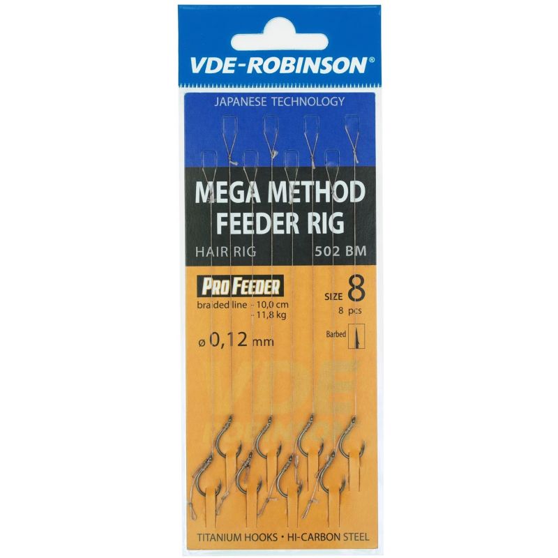 HACZYKI ROBINSON METHOD FEEDER PRZYPON Z WŁOSEM 6 HACZYKI ROBINSON METHOD FEEDER PRZYPON Z WŁOSEM 6