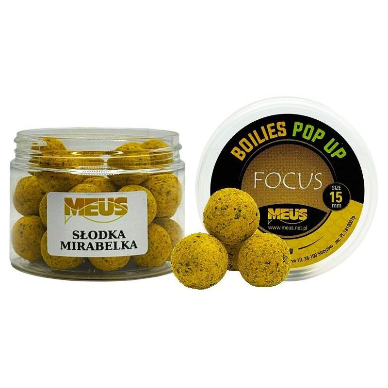 KULKI MEUS POP UP FOCUS 55g 15mm SŁODKA MIRABELKA KULKI MEUS POP UP FOCUS 55g 15mm SŁODKA MIRABELKA