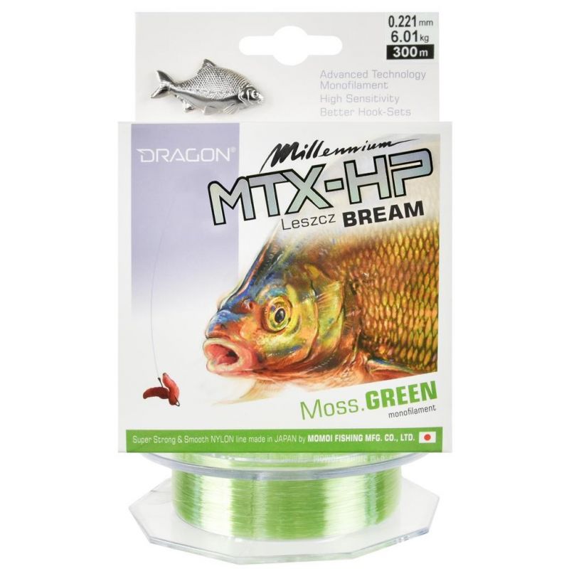 ŻYŁKA DRAGON MILLENIUM LESZCZ ZIELONA 150m 0.25mm ŻYŁKA DRAGON MILLENIUM LESZCZ ZIELONA 150m 0.25mm