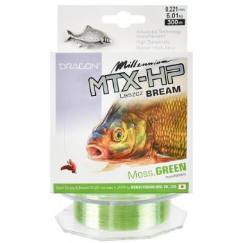 ŻYŁKA DRAGON MILLENIUM LESZCZ ZIELONA 150m 0.22mm