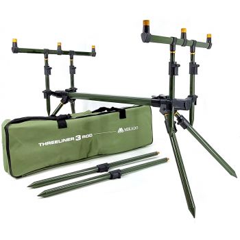 STANOWISKO MIKADO THREELINER NA 3 WĘDKI ROD POD ST