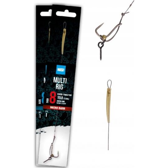 PRZYPON NASH MULTI RIG ROZMIAR 4 MICRO BARB PRZYPON NASH MULTI RIG ROZMIAR 4 MICRO BARB