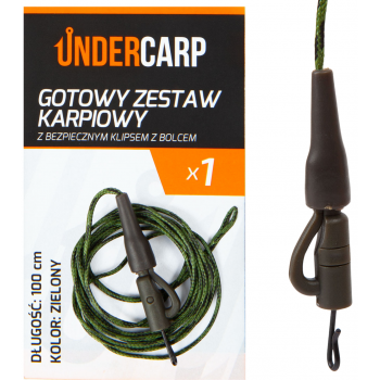 Gotowy zestaw karpiowy z bezpiecznym klipsem z bol
