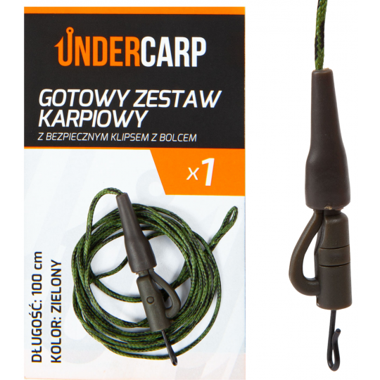 Gotowy zestaw karpiowy z bezpiecznym klipsem z bol Gotowy zestaw karpiowy z bezpiecznym klipsem z bol