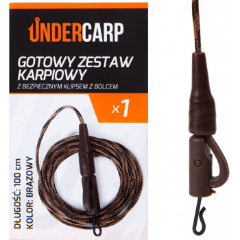 Gotowy zestaw karpiowy z bezpiecznym klipsem z bol