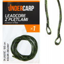 Leadcore z pętlami z dwóch stron zielony 100 cm