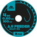 PRZYPONY WIĄZANE - AJI FEEDER nr 8 BN / żyłka: 0.1
